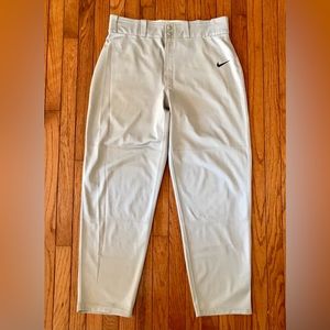 New Nike Baseball Pants Dri-Fit Stretch Gray XL